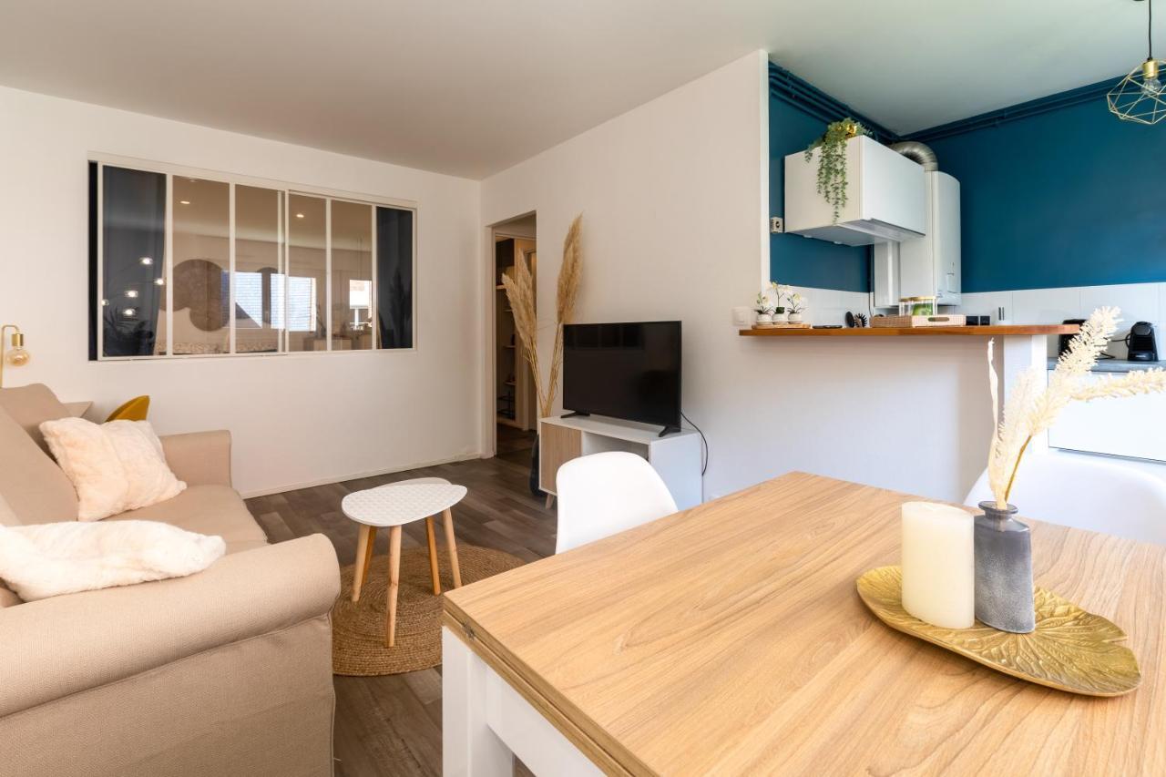 Hygge - Superbe Apt Renove Rouen Gare Avec Parking Privatif Appartement Buitenkant foto