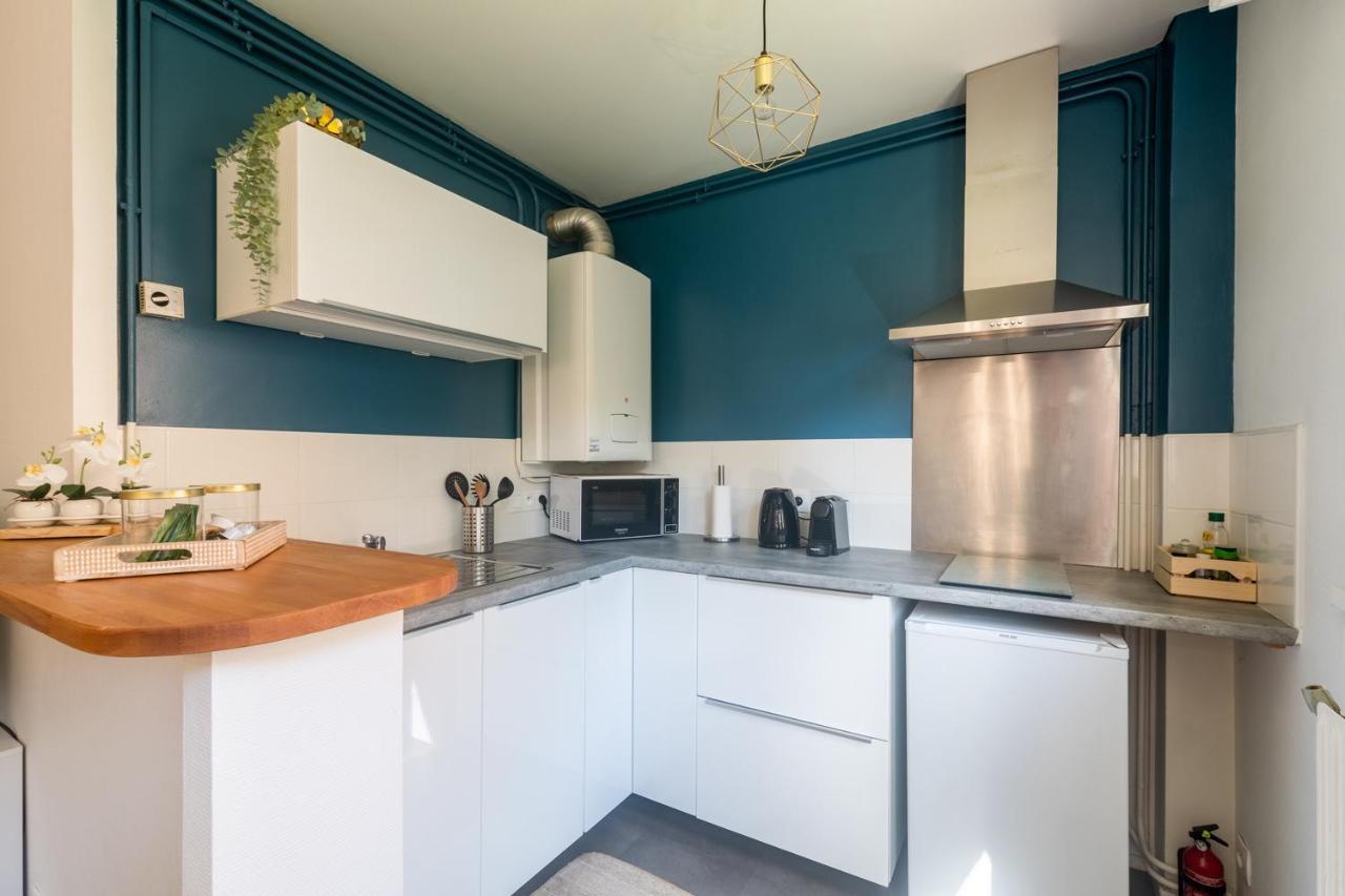 Hygge - Superbe Apt Renove Rouen Gare Avec Parking Privatif Appartement Buitenkant foto