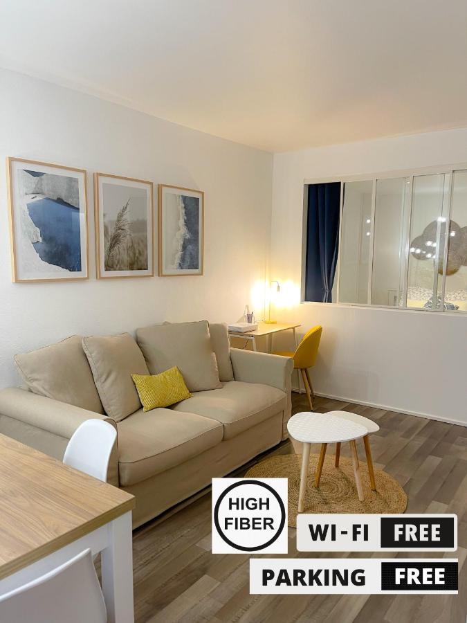Hygge - Superbe Apt Renove Rouen Gare Avec Parking Privatif Appartement Buitenkant foto